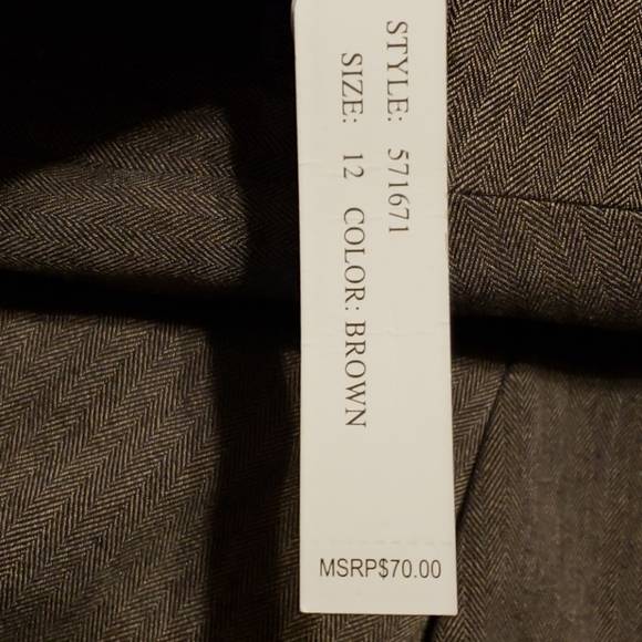 Sharagano studio grey brown wide leg trousers - Picture 6 of 6